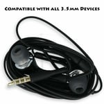 For Samsung In-Ear Black Headphones Handsfree With Mic For Galaxy Phones UK