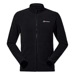 Berghaus Men's Prism Micro Polartec Fleece Jacket | Added Warmth | Extra Comfortable, Black, M