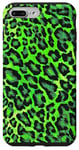 Coque pour iPhone 7 Plus/8 Plus Imprimé léopard vert, motif animal unique inspiré de la jungle