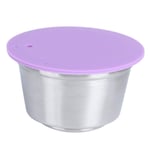 Coffee Machine Accessory Stainless Steel Reusable for Dolce Gusto Coffee Maker(Purple)
