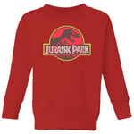 Jurassic Park Logo Vintage Kids' Sweatshirt - Red - 3-4 Years - Red