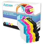 Lot de 8 cartouches type Jumao compatibles pour HP Deskjet 3520 e-All-in-One