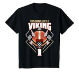 Youth This Brave Little Viking Is 1 - Cool Viking 1th Birthday T-Shirt