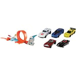 Hot Wheels Loop Stunt Champion, track set & 5-Car Pack of 1:64 Scale Vehicles, Gift for Collectors & Kids Ages 3 Years Old & Up (Styles May Vary), 1806