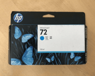Genuine HP 72 Ink - CYAN 130ml / DESIGNJET T770 790 1100 (INC VAT) BOXED 2023