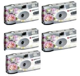 5x Agfa LeBox WEDDING edition Disposable Camera + Flash 27exp SUC (UK Stock) NEW