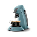 Machine a Cafe dosette SENSEO ORGINAL Philips HD6553/21, Booster d'arômes, Crema plus, 1 ou 2 tasses, Bleu Gris