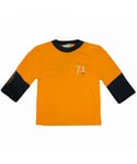 Nike Baby Unisex Athletics Long Sleeve Crew Neck Yellow Kids Top 462494 710 - Black cotton - Size 18-24M