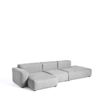 HAY Mags Soft low modulsoffa tyg linara 443 tweed, vänster