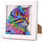 Diamantmålning Katt - 18 X 18 Cm 5d Diamantmålning Full