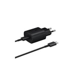 Samsung Snabbladdare 25W USB-C + Kabel Svart