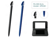 2 x Black Blue for Nintendo 3DS XL/LL Plastic Stylus Replacement Parts Pen