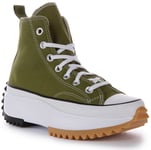 Converse A05700C Run Star Hike Platform Seasonal Trainer Green Womens UK 3 - 6