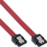 InLine® Câble SATA, 0.3 m avec Verrouillage 1 Article Red - Red