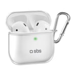 SBS SILIKONFODRAL TILL APPLE AIRPODS 1/AIRPODS 2 - TRANSPARENT