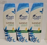 Head & Shoulders Supreme Strength Argan Oil Bamboo  Shampoo x 3  400ml