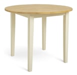 Habitat Chicago Solid Wood 2-4 Seater Dining Table-Off White Off