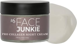 Face Junkie Pro Collagen Night Cream for Women, anti Ageing Face Cream, Deep Hyd