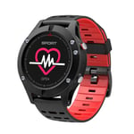 KYLN Smart Watch Heart Rate Monitor GPS SmartWatch Waterproof Watch Wristband Sport Fitness Tracker for Android IOS-Red