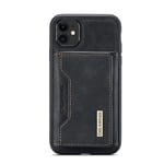 DG.MING iPhone 11 Skal med avtagbar plånbok, svart