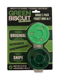 Green Biscuit Puck 2-Pack - GRÖN