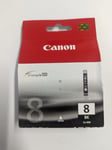 GENUINE CANON CLI 8 BLACK ink cartridge PIXMA iP6600D MP9600 PRO 9000 MARK 2 (St