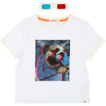 Billybandit T-Shirt &  SolBriller, White 4år