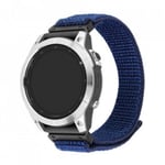 Fixed QuickFit nylonarmband, 22 mm, mörkblå