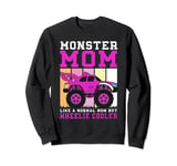 Monster Truck Mom Boy Mom Birthday Wheelie Cool Momster Sweatshirt
