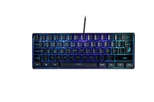 Surefire Kingpin X1 60% Gaming Keyboard, German, Gaming Multimedia Keyboard, Small & Mobile, RGB Keyboard with Lighting, 25 Anti-Ghosting Keys, German Layout QWERTZ
