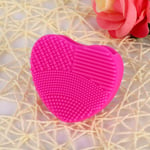 Makeup Brush Cleaner Silicone Cosmetic Foundation Powder Rem Rose Red