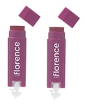 Florence by Mills - 2 x Oh Whale! Clear Lip Balm Plum and Açai Berry