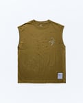 SATISFY MOTHTECH MUSCLE TEE SUN BLEACHED MILITARY OLIVE Unisex SUN BLEACHED MILITARY OLIVE