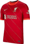 NIKE Unisex Liverpool, 2021/22 Season, Game Equipment, Home Jersey, Gym Red/Bright Crimson/Fossil, L UK