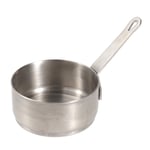 Yardwe Induction Saucepan Mini Stainless Steel Soup Pot Sauce Heating Pot Butter Milk Melting Pan with Handle for Kitchen Use Size L