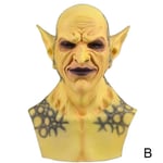 4 Styles Halloween Horror Devil Clown Vampire Mask Goblins B Yellow
