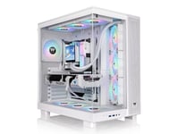 Thermaltake View 380 Xl Tg Argb, Midi Tower, Pc, Vit, Atx, Micro Atx, Mini-Itx, Spcc, Härdat Glas, Spela