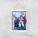 Transformers One Shall Stand Poster Art Print - A3 - White Hanger