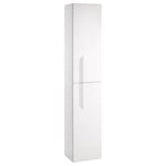 Royo Vitale Wall Hung 2-Door Tall Unit 300mm Wide - Gloss White