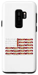 Coque pour Galaxy S9+ Hot Dog Drapeau américain 4 juillet patriotique été barbecue drôle