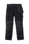 Carhartt Multi Pocket Washed Duck Pant Pantalon Utilitaire de Travail, Noir, 30W x 32L Homme