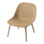 Fiber Lounge Chair Wood Base Ochre/ Oak
