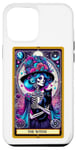 Coque pour iPhone 13 Pro Max Witch Black Cat Tarot Carte Squelette Skelly Magic Spell Wicca