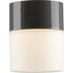 Tak- och väggarmatur Opus 100/125 grå, matt opal LED 8W 2700K
