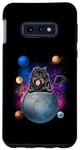 Coque pour Galaxy S10e Portuguese Water Dog In Space On The Moon Galaxy Puppy Lover
