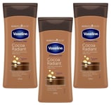 Vaseline Intensive Care Cocoa Radiant Cocoa Butter Body Lotion 200ml - 3 Pack