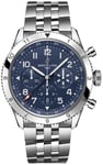 Breitling AB04451A1C1A1 Super Avi B04 Chronograph Gmt 46 Blå/Stål Ø46 mm