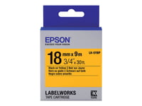 Epson Labelworks Lk-5Ybp - Svart På Gult - Rulle (1,8 Cm X 9 M) 1 Kassett(Er) Etiketttejp - För Labelworks Lw-1000, 400, 600, 700, 900, K400, Z5000, Z5010, Z700, Z710, Z900