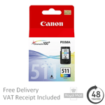 Original Canon CL511 Colour Ink Cartridge for Pixma MP280 Printers