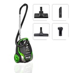 MPM MOD-32 Sled Vacuum Cleaner 4.5 l, Silent, Various Accessories, All Floors, Carpets, Upholstery, LED Panel, 7 m Cable, 5 Bags, 3 Stage Filtering, HEPA 13, 600W, stone Vinyl, Grey/Green